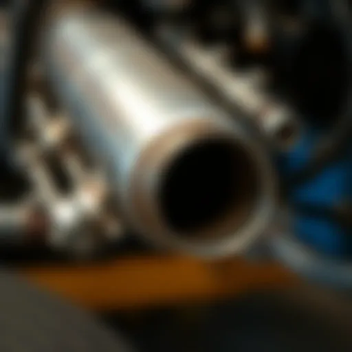Detailed view of a 1996 Nissan Pickup catalytic converter