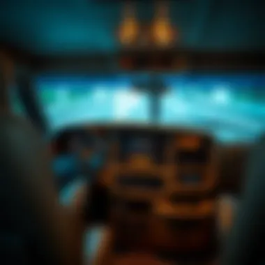 Dashboard and controls of the 2002 Fleetwood Motorhome focusing on technology features