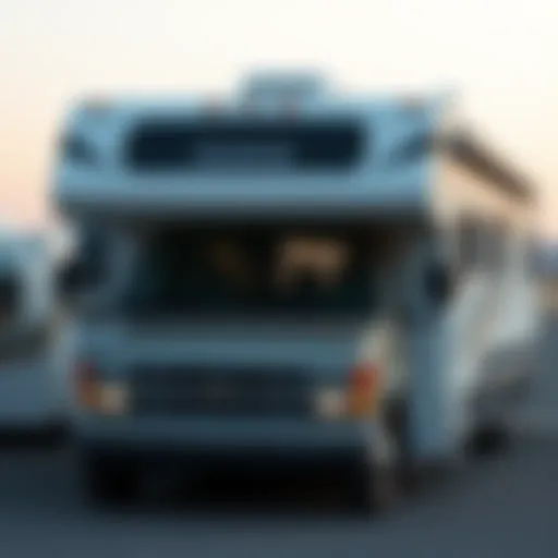 Exterior view of the 2002 Fleetwood Motorhome showcasing its distinctive design