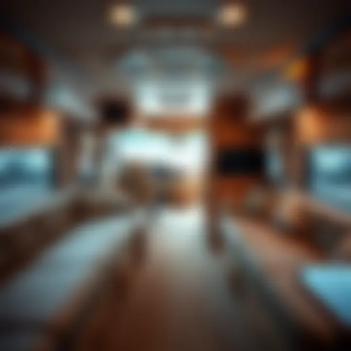 Interior layout of the 2002 Fleetwood Motorhome highlighting space and amenities