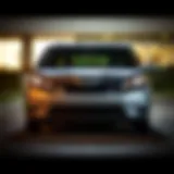 Front view of the 2013 Toyota Sienna SE showcasing its sleek design