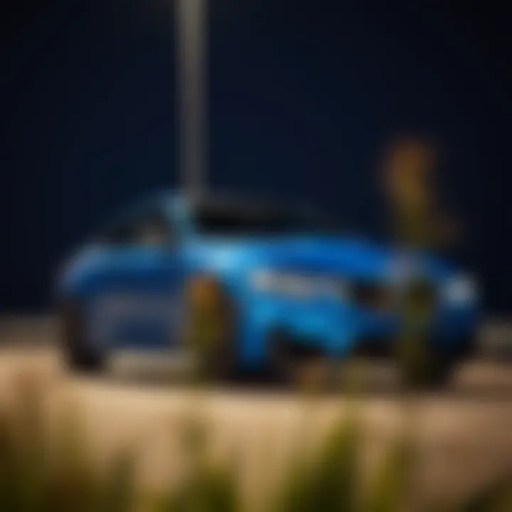 Sleek and Striking Blue Design of the 2015 BMW M4 2015 BMW M4 in vibrant blue exterior showcasing its sleek design