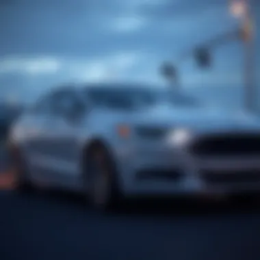 Exterior view of the 2016 Ford Fusion Titanium Energi showcasing its sleek design