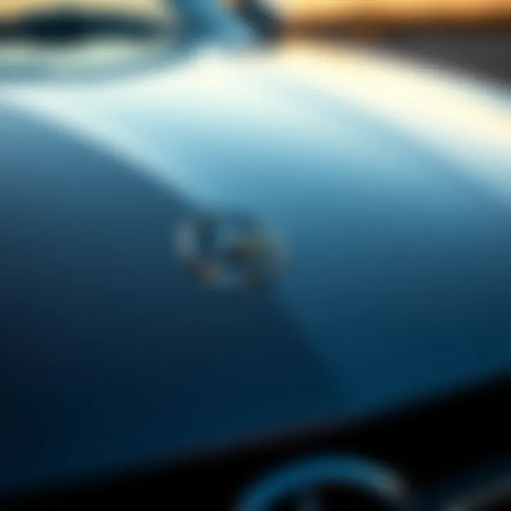 Distinctive Features of the 2017 Benz Convertible Close-up of the 2017 Benz Convertible's distinctive features such as the emblem and detailing