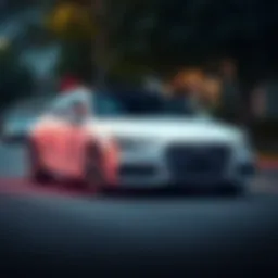 Elegant exterior of the Audi A4 Premium Plus