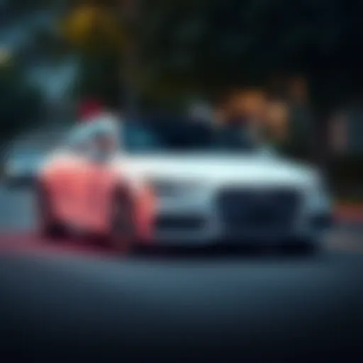 Elegant exterior of the Audi A4 Premium Plus