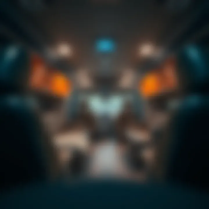 Interior layout displaying the spacious seating arrangement