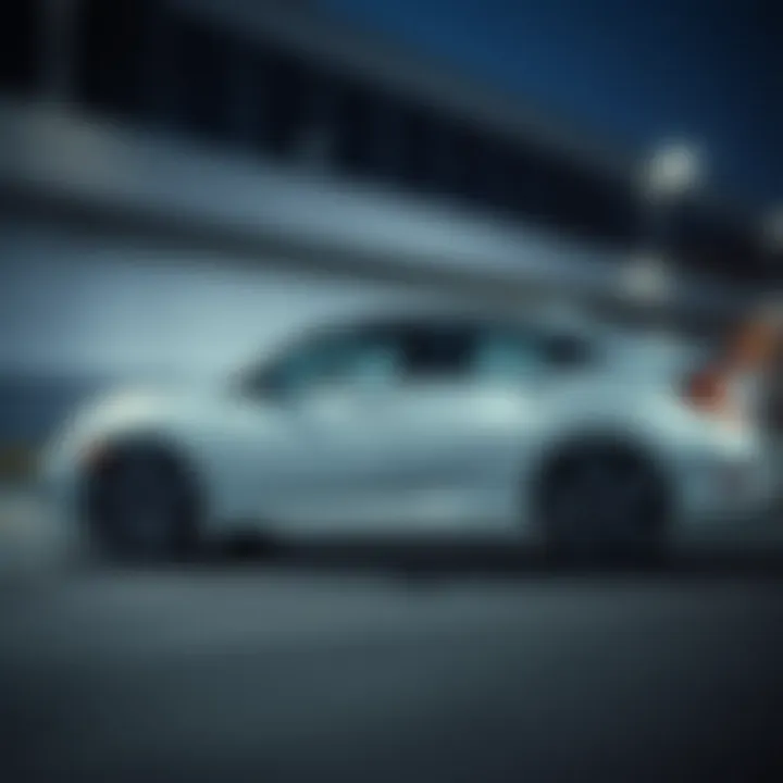 Sleek Design of the 2019 Honda Civic Side profile of the 2019 Honda Civic highlighting its sleek design