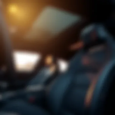 Luxurious Interior Features of the Ford Mustang GT Luxurious interior features of the Ford Mustang GT Premium Coupe, emphasizing comfort and technology