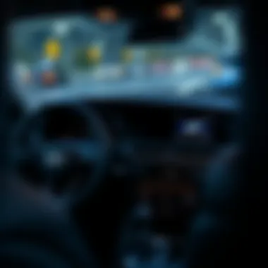 Interior dashboard showcasing advanced technology features