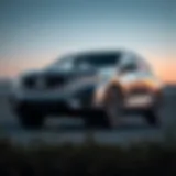 Acura hybrid SUV exterior design showcasing sleek lines