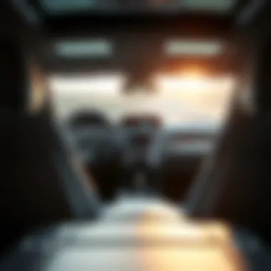 Luxurious Interior Space of Acura Hybrid SUV Interior space of Acura hybrid SUV with luxury finishes