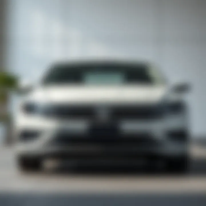 Sleek front view of the 2017 Jetta SEL Premium showcasing its elegant design.