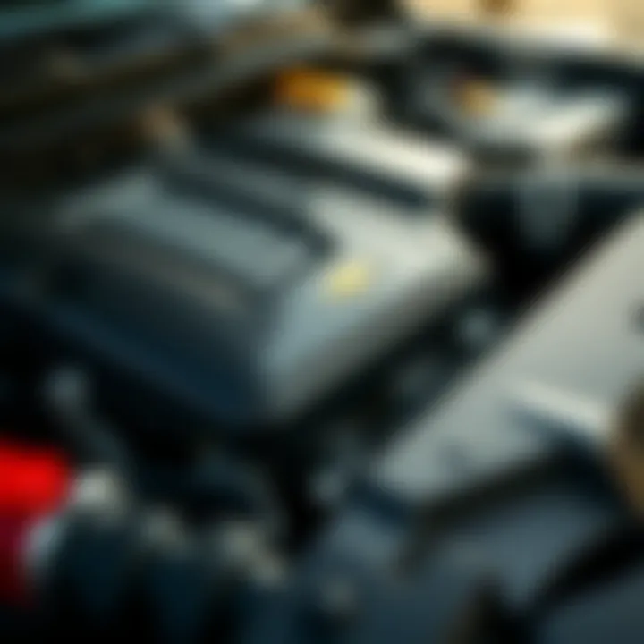 Close-up of Chevy Colorado V6 engine