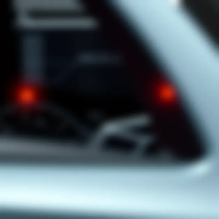 Safety features demonstration with crash test ratings