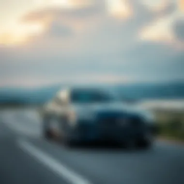 An Audi cruising along a scenic Tampa road