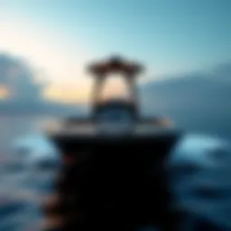 Sleek design of a Bass Pro Deep V boat on open waters