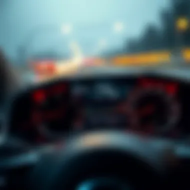 Performance Metrics in Focus Dynamic performance metrics displayed on a small SUV dashboard