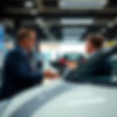 A negotiation at a car dealership