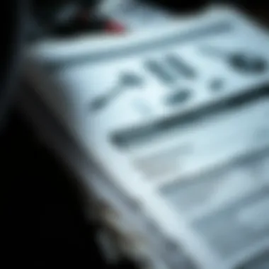 A close-up of vehicle maintenance records