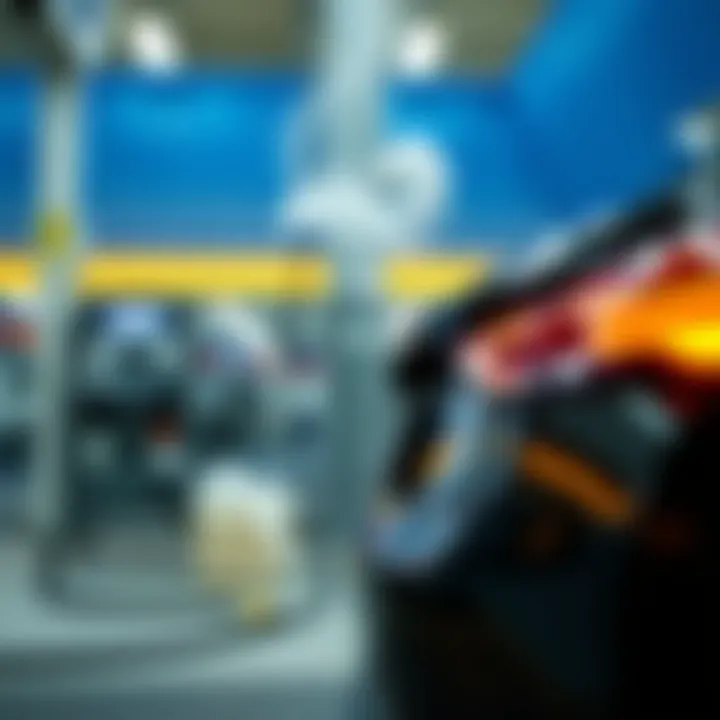 An overview of a fuel flush service in action