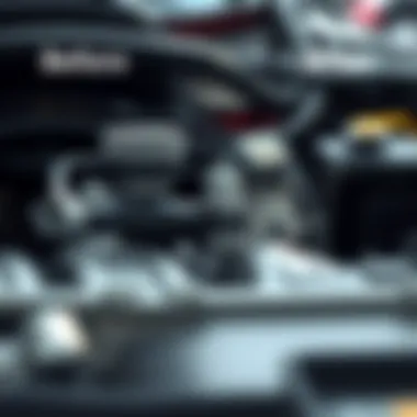 Fuel system components before and after a flush