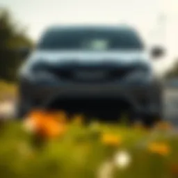 Chrysler Pacifica exterior front view showcasing its sleek design