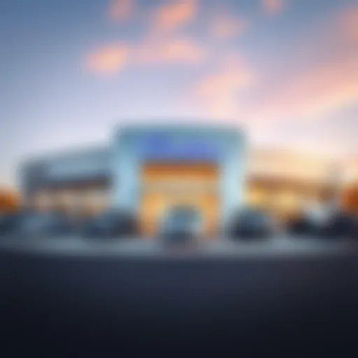 Exterior view of Cole Cadillac dealership in Portage, MI