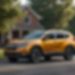 Side view of the 2019 Honda CR-V showcasing its sleek design