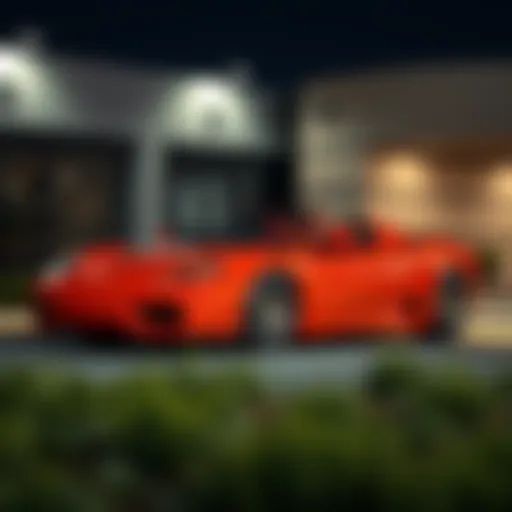 Stunning exterior view of the 2004 Ferrari 360 Spider showcasing its aerodynamic lines.