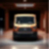 Front view showcasing the sleek design of the 2015 Ford 250 Transit Van