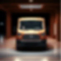 Front view showcasing the sleek design of the 2015 Ford 250 Transit Van