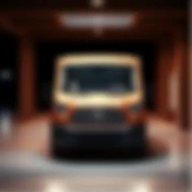 Sleek Design of the 2015 Ford 250 Transit Van Front view showcasing the sleek design of the 2015 Ford 250 Transit Van