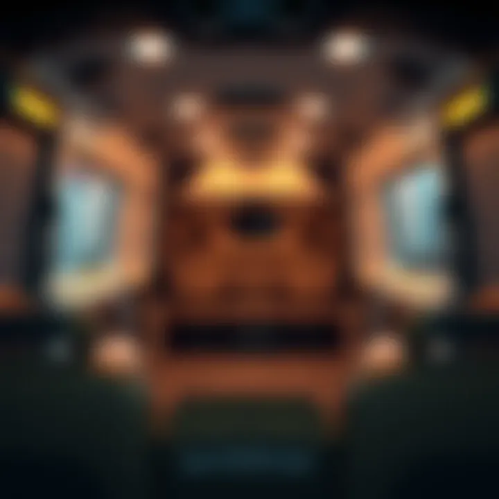 Spacious Interior of the 2015 Ford 250 Transit Van Interior layout of the 2015 Ford 250 Transit Van emphasizing spaciousness