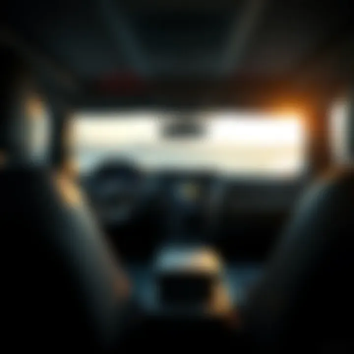 Technologically Advanced Interior of the 2015 Toyota 4Runner SR5 Interior layout of the 2015 Toyota 4Runner SR5 highlighting technology features