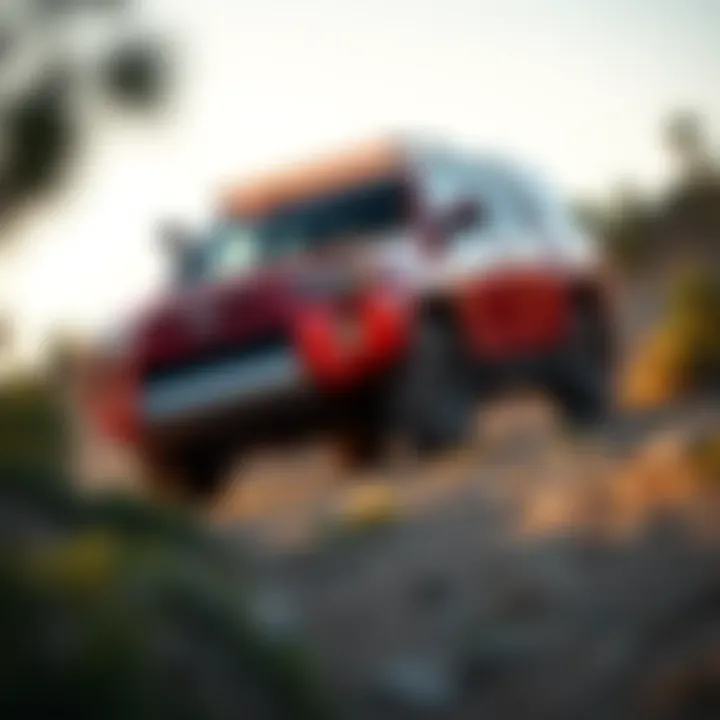 Performance Capabilities of the 2015 Toyota 4Runner SR5 Off-Road 2015 Toyota 4Runner SR5 on an off-road trail demonstrating performance capabilities