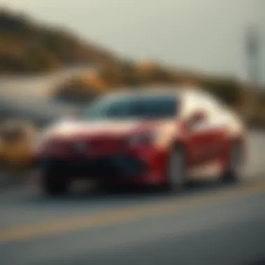 2018 Toyota Camry on a winding road