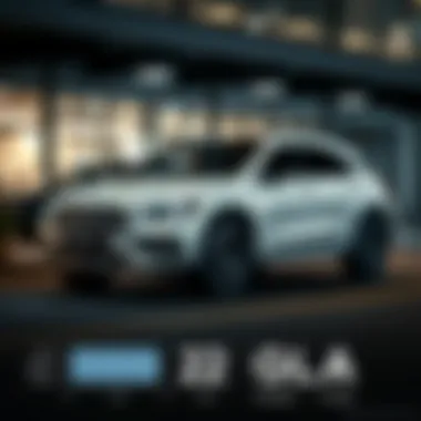 Comparison chart highlighting the 2022 Benz GLA against its competitors in the market