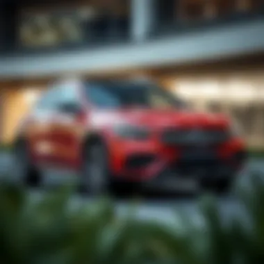 Exterior view showcasing the sleek lines and modern design of the 2022 Benz GLA