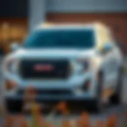 Exterior view showcasing the sleek design of the 2022 GMC Denali XL