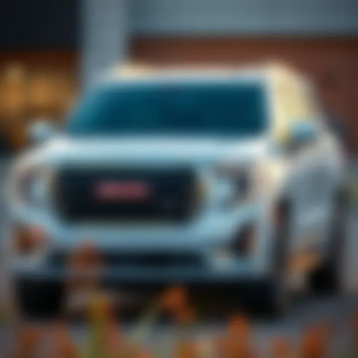 Exterior view showcasing the sleek design of the 2022 GMC Denali XL