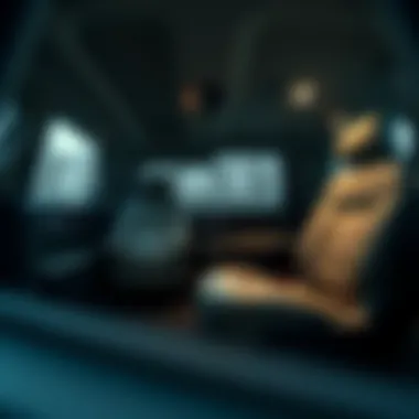 Luxurious interior featuring high-end materials and spacious seating