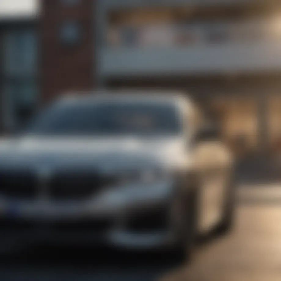 Elegant exterior design of the 2022 BMW 740i