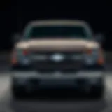 Front view of the 2005 Chevy Silverado single cab showcasing its robust design