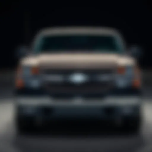 Front view of the 2005 Chevy Silverado single cab showcasing its robust design