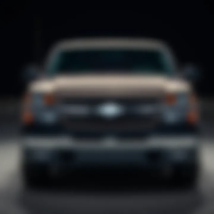 Front view of the 2005 Chevy Silverado single cab showcasing its robust design