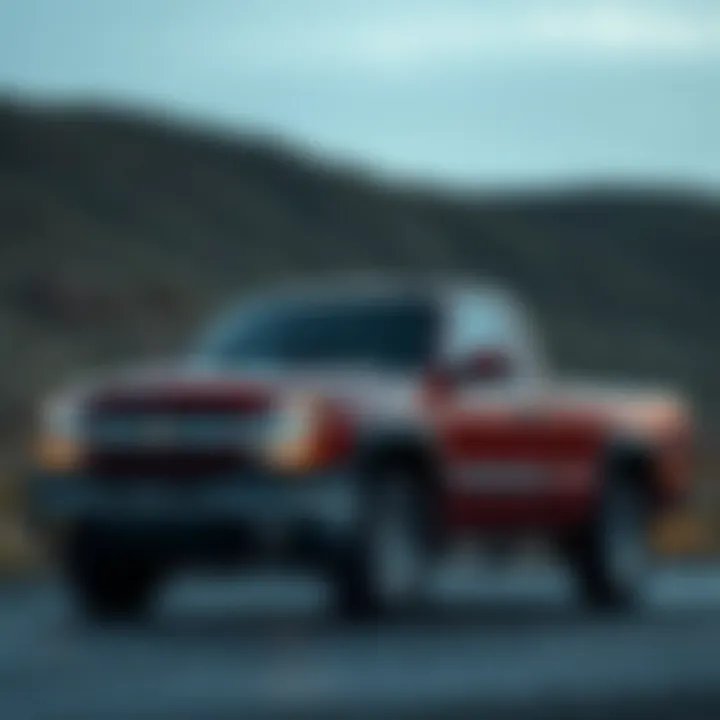 Side profile of the 2005 Chevy Silverado single cab highlighting its sleek silhouette