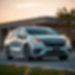 Exterior view of the 2022 Honda Odyssey showcasing its sleek design