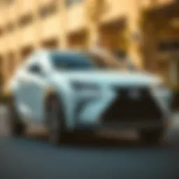 Exterior view of the 2018 Lexus NX300 showcasing its sleek lines