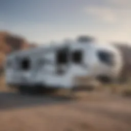 Exterior view of the 2020 Open Range Fifth Wheel showcasing its sleek design